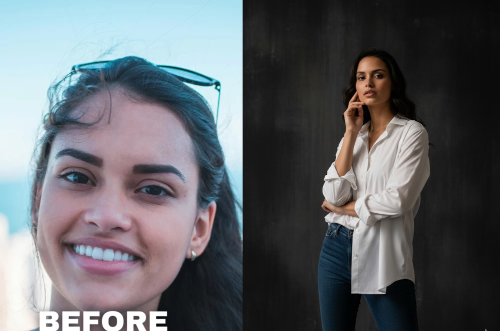 پرتره فشن با ژست پویا