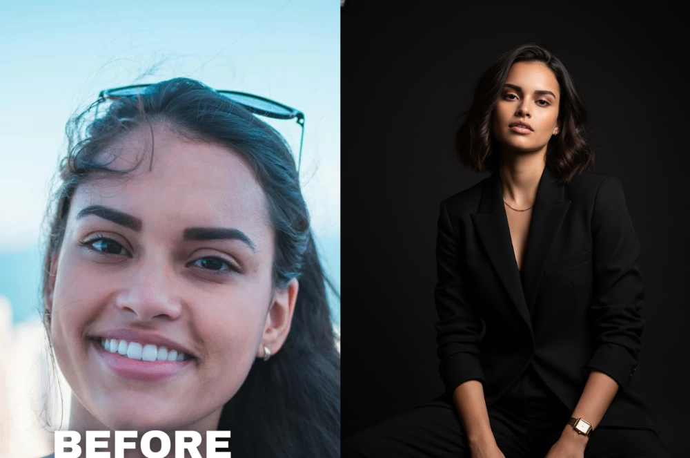 پرتره حرفه‌ای با کت و شلوار